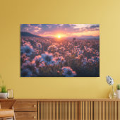 Wilde Bloemenveld Canvas Afdruk (Insitu (Woonkamer))