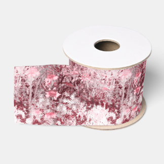 Wilde Bloemenveld Impressionisme-Mauve Grosgrain Lint