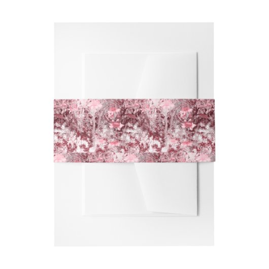 Wilde Bloemenveld Impressionisme-Mauve Uitnodigingen Wikkel (Voorkant Voorbeeld)