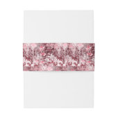 Wilde Bloemenveld Impressionisme-Mauve Uitnodigingen Wikkel (Achterkant Voorbeeld)