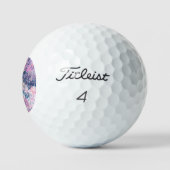 Wilde bloemenveld Impressionisme -Roze Golfballen (Logo)