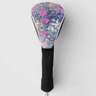 Wilde Bloemenveld Impressionisme -Roze Golfheadcover