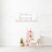 Wilde Bloemenveld Waterkleurtekening Spandoek (Insitu)