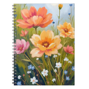 Wilde Bloemenveld   Waterverf Bloemen Botanisch Notitieboek