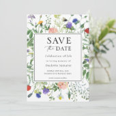 Wilde bloemenvelden Herhaling van levensreddende d Kaart (Staand voorkant)