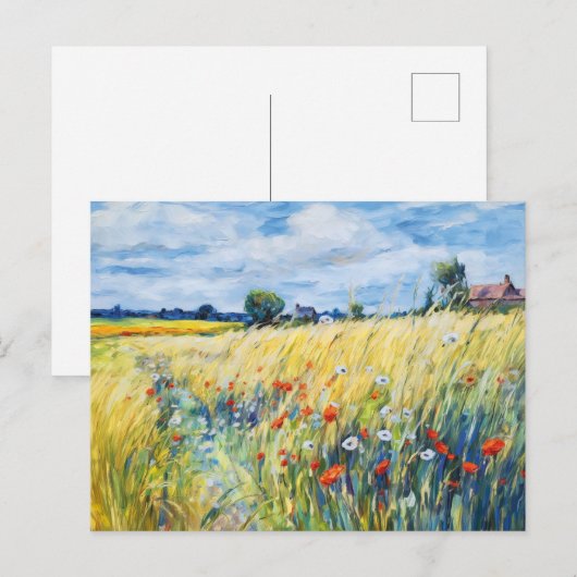 Wilde Bloemenvelden langs de Havel Briefkaart (Voorkant / Achterkant)