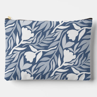 Wilde Bloemenwaterval Wit & Blauw Etui