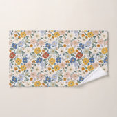 Wilde Bloemenweide Boho Patroon Bad Handdoek (Handdoek)