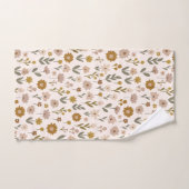 Wilde Bloemenweide Boho Patroon Bad Handdoek (Handdoek)