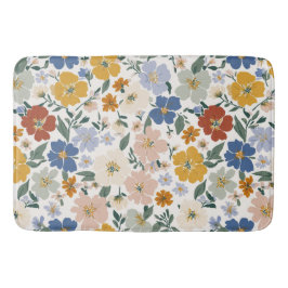 Wilde Bloemenweide Boho Patroon Badmat