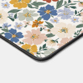 Wilde Bloemenweide Boho Patroon Bureaumat (Hoek)