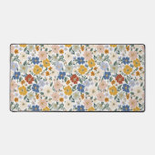 Wilde Bloemenweide Boho Patroon Bureaumat (Voorkant)