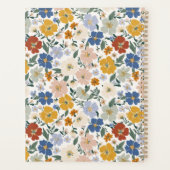 Wilde Bloemenweide Boho Patroon Planner (Achterkant)