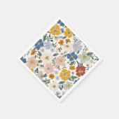 Wilde Bloemenweide Boho Patroon Servet (Hoek)
