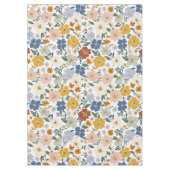 Wilde Bloemenweide Boho Patroon Tafelkleed (Voorkant)