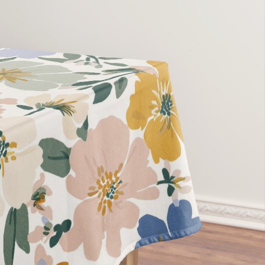 Wilde Bloemenweide Boho Patroon Tafelkleed (Voorbeeld)