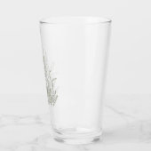Wilde Bloemenweide Botanische Lijnkunst Glas (Links)