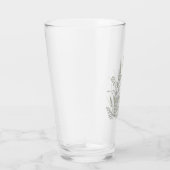 Wilde Bloemenweide Botanische Lijnkunst Glas (Rechts)