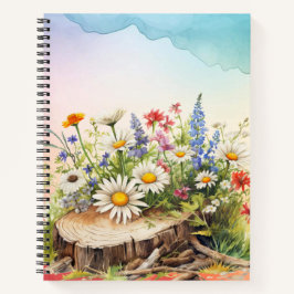 Wilde Bloemenweide | Cottagecore Bloemendagboek Notitieboek
