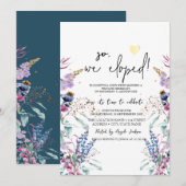 Wilde Bloemenweide Elopement Kaart (Voorkant / Achterkant)