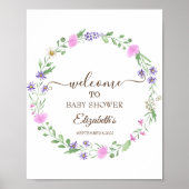 Wilde Bloemenweide Frame Poster (Voorkant)