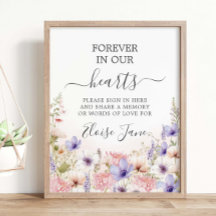 Wilde Bloemenweide Herdenkings-afscheid Gedenktafe