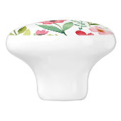 Wilde Bloemenweide Keramische Knop (Zijkant)