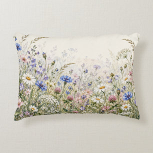 Wilde Bloemenweide Kussen voor Cottage