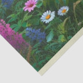 Wilde Bloemenweide Landschap Tissuepapier (Detail)