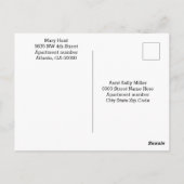 Wilde bloemenweide met katten briefkaart (Achterkant)