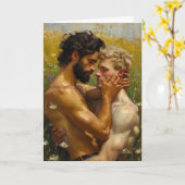 Wilde Bloemenweide Omhelzing Gouden Uur Kaart (Gele Bloem)