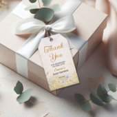 Wilde Bloemenweide Pastel Lentetuin Bedankt Cadeaulabel