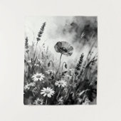 Wilde Bloemenweide Wandtapijt Wandkleed (Voorkant)