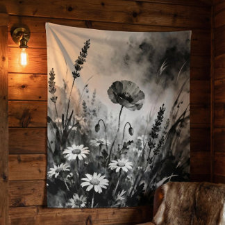 Wilde Bloemenweide Wandtapijt Wandkleed
