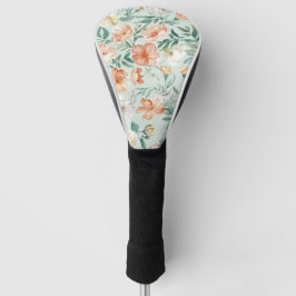 Wilde Bloemenweide Waterverf Blauw Bloemmotief Golfheadcover