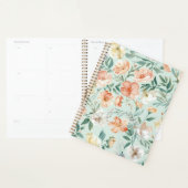 Wilde Bloemenweide Waterverf Blauw Bloempatroon Planner (Display)