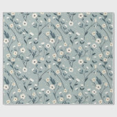 wilde bloemenweide,waterverf boho wilde bloemen,pr cadeaupapier (Vlak)