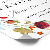 Wilde bloemetjes, scheerscherm poster (Hoek)