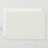 Wilde bloemgevoelige bloemveer baby shower kaart (Achterkant)