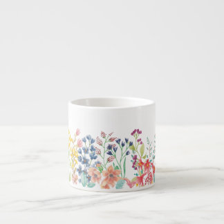 Wilde bloemgrens espresso kop