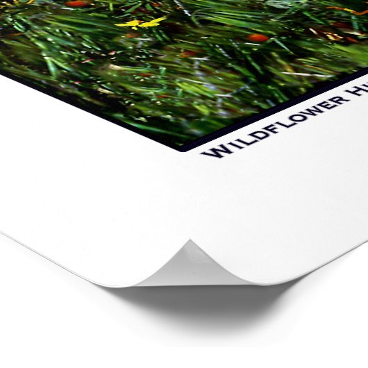 Wilde bloemheuvels poster (Hoek)