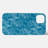 Wilde bloemhoofddop gevlekt blauwgroen blauw ipad Case-Mate iPhone case (Achterkant (horizontaal))