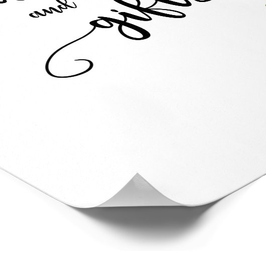 Wilde-bloemkaartjes en cadeaubord poster (Hoek)