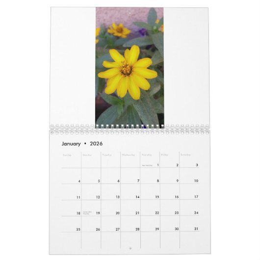 wilde bloemkalender kalender (Jan 2026)