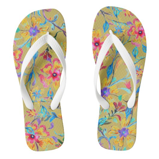 Wilde bloemkool teenslippers (Voetbed)