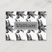 Wilde bloemkunst visitekaartje (Voorkant)