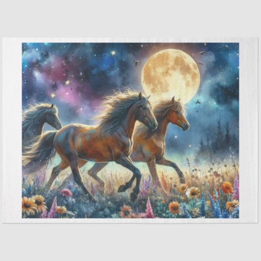 wilde-bloempaard tissuepapier (Voorkant)