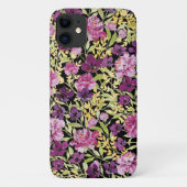 Wilde bloemperen paarse papaver iPhone case (Achterkant)