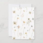 Wilde bloempitten en Vrijgezellenfeest van Prosecc Kaart (Achterkant)