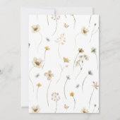 Wilde bloempitten en Vrijgezellenfeest van Prosecc Kaart (Achterkant)